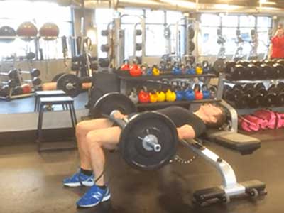 Band Plus Barbell Hip Press