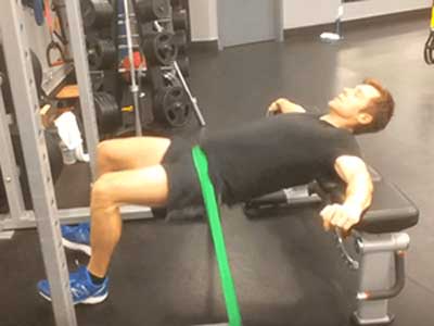 Supine Band Hip Press